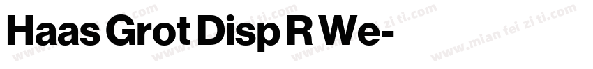 Haas Grot Disp R We字体转换